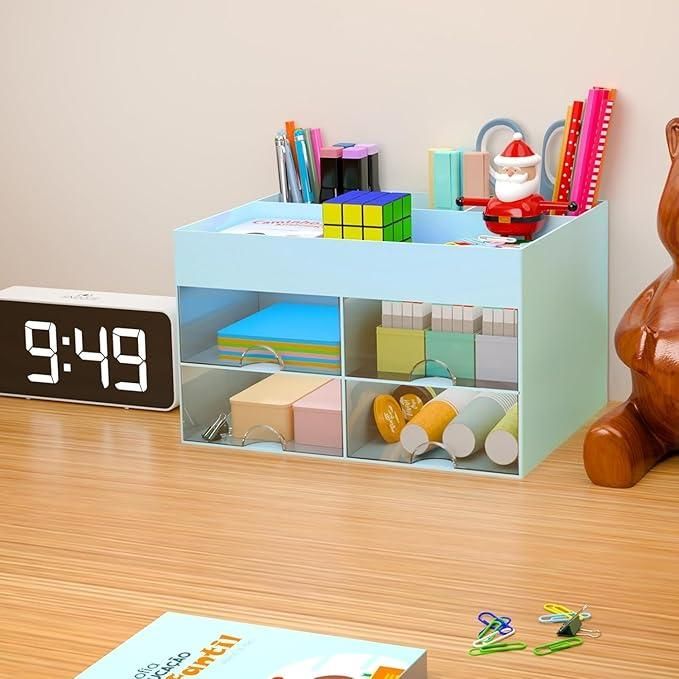 Multi-Functional Desk Organizer With Drawers
